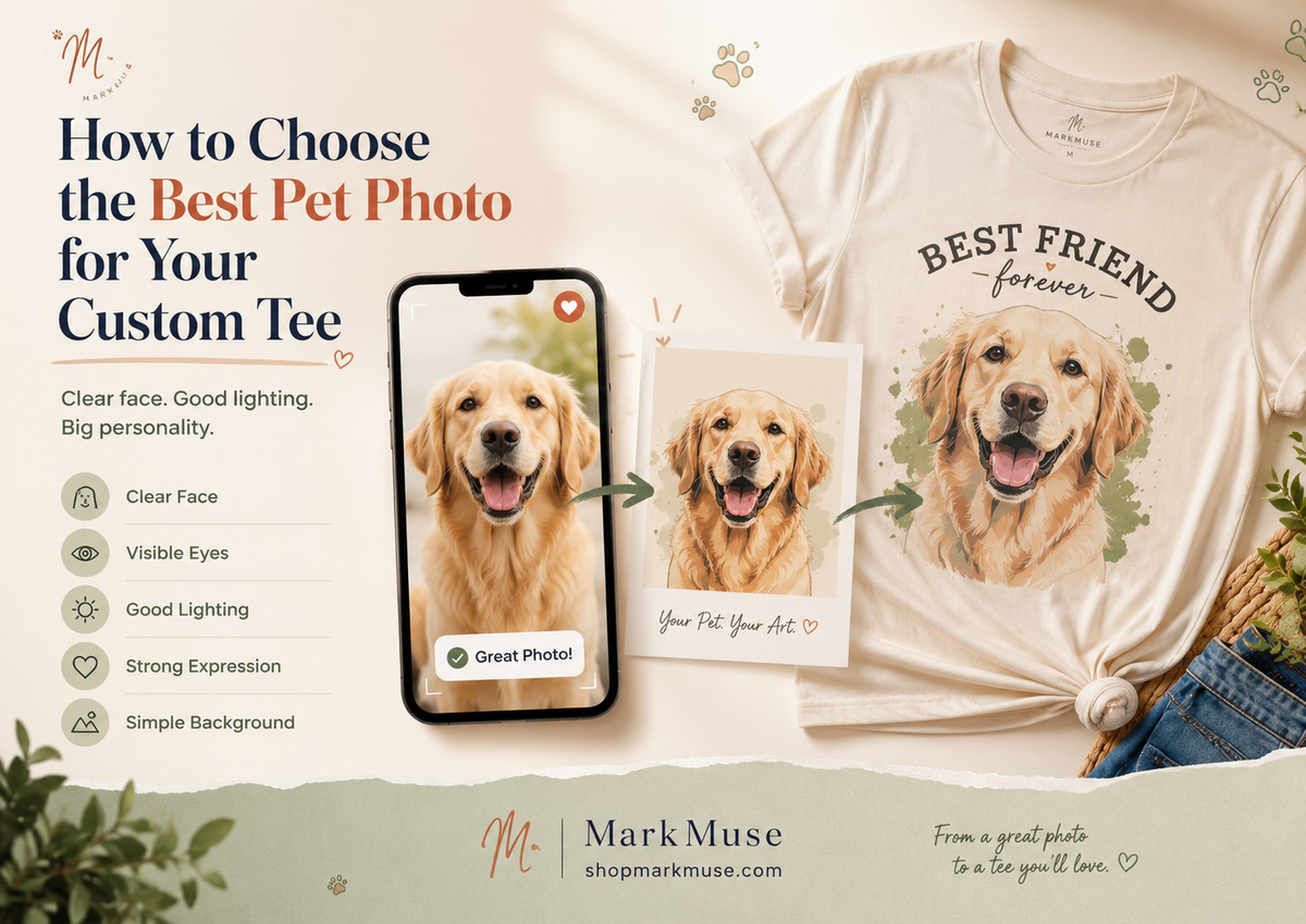 How to Choose the Best Pet Photo for a Custom Pet Art Tee