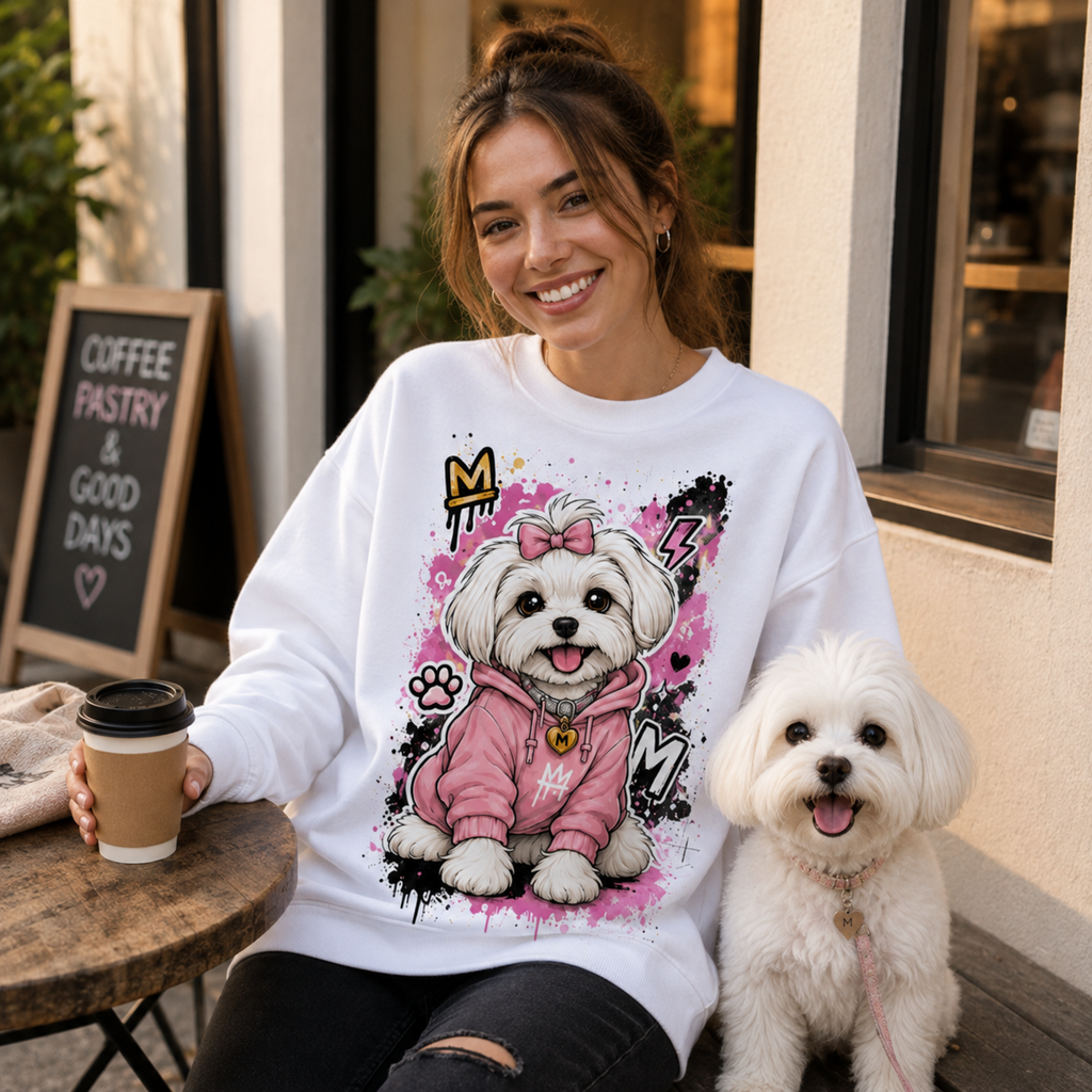 Custom Pet Art Crewneck Sweatshirt