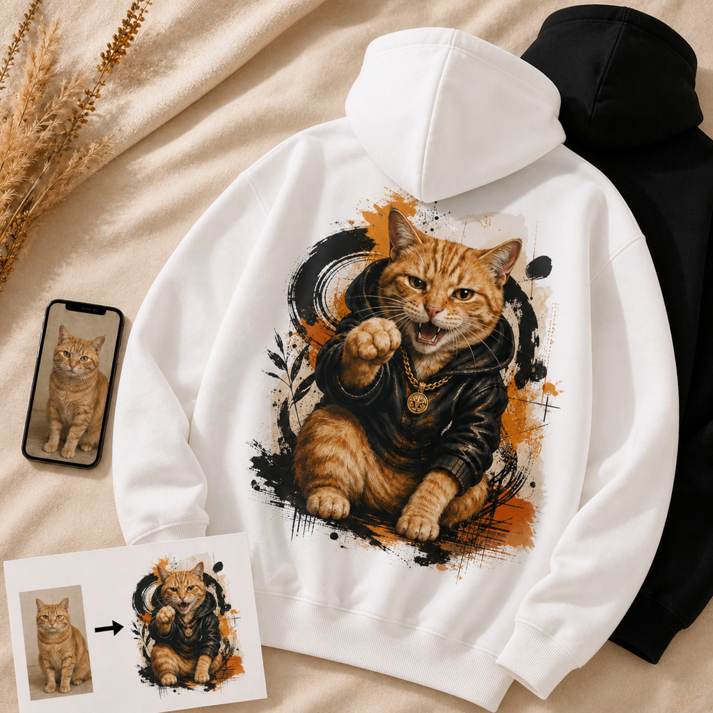 Custom Pet Art Hoodie