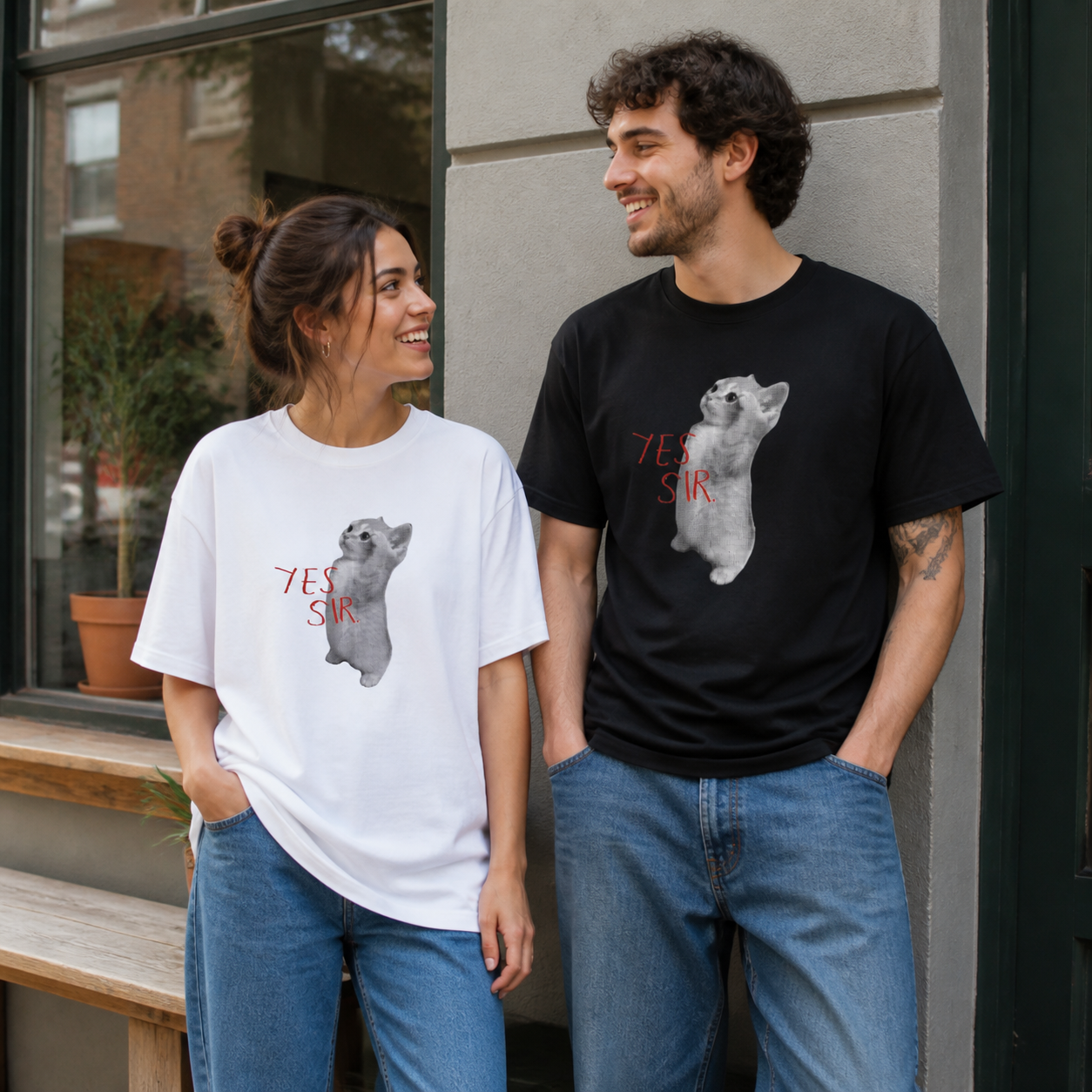 Yes Sir Cat Tee
