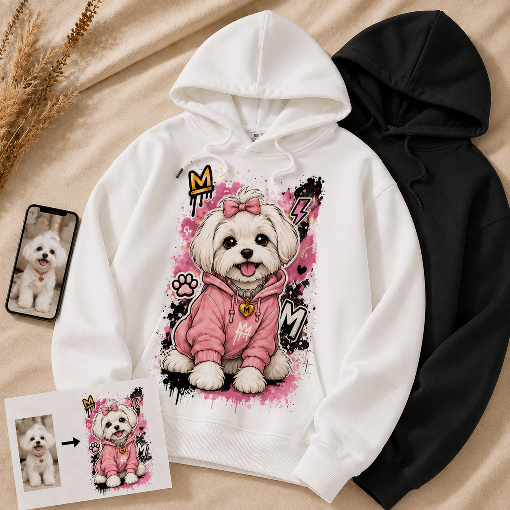 Custom Pet Art Hoodie