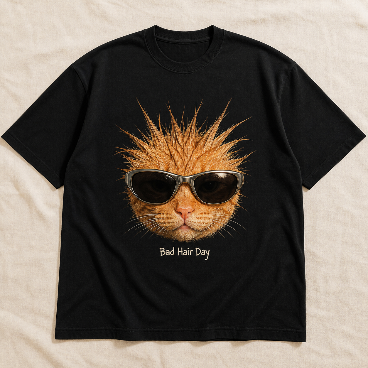 Bad Hair Day Cat Tee