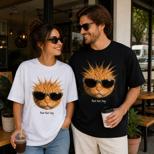 Bad Hair Day Cat Tee