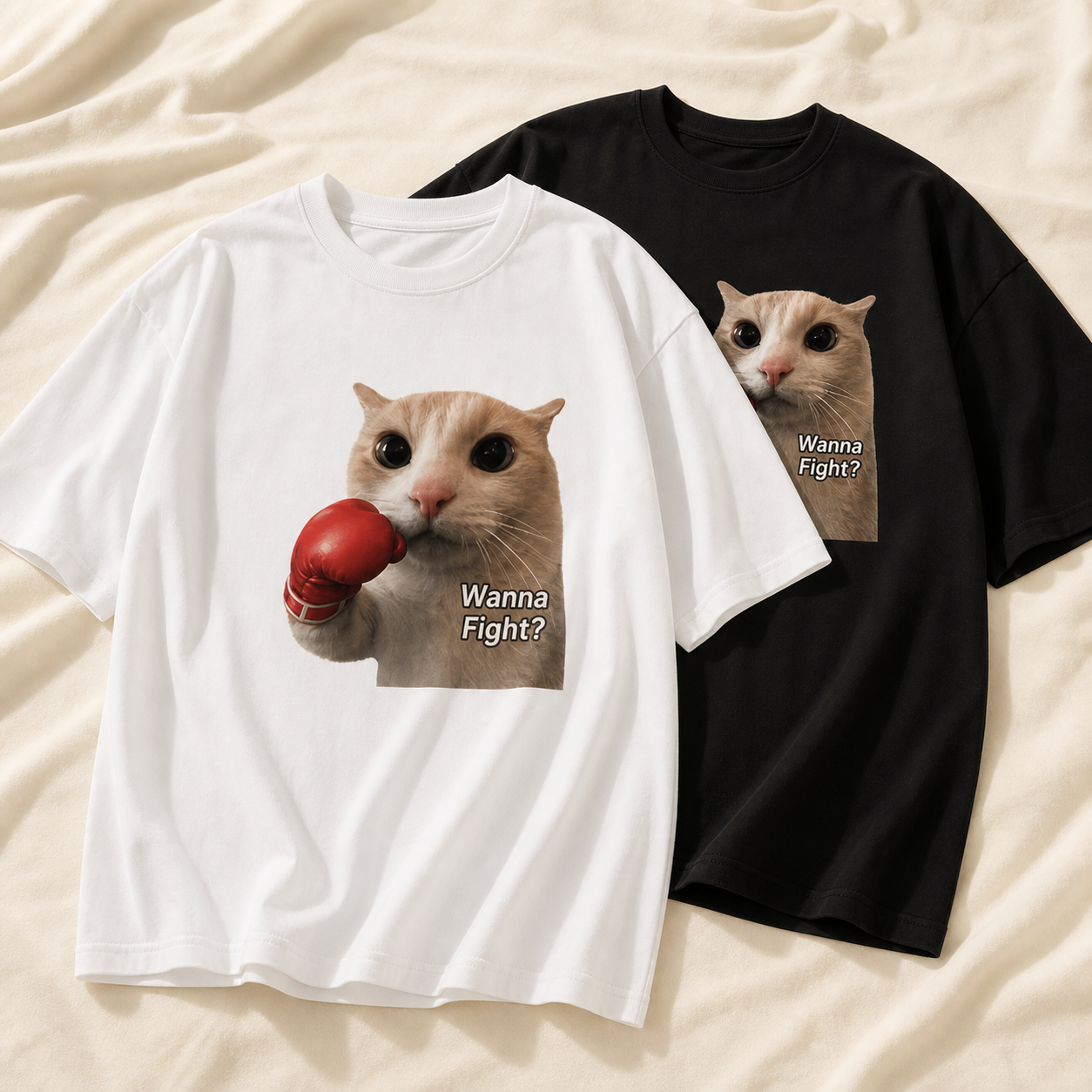 Tiny Boxer Cat Tee