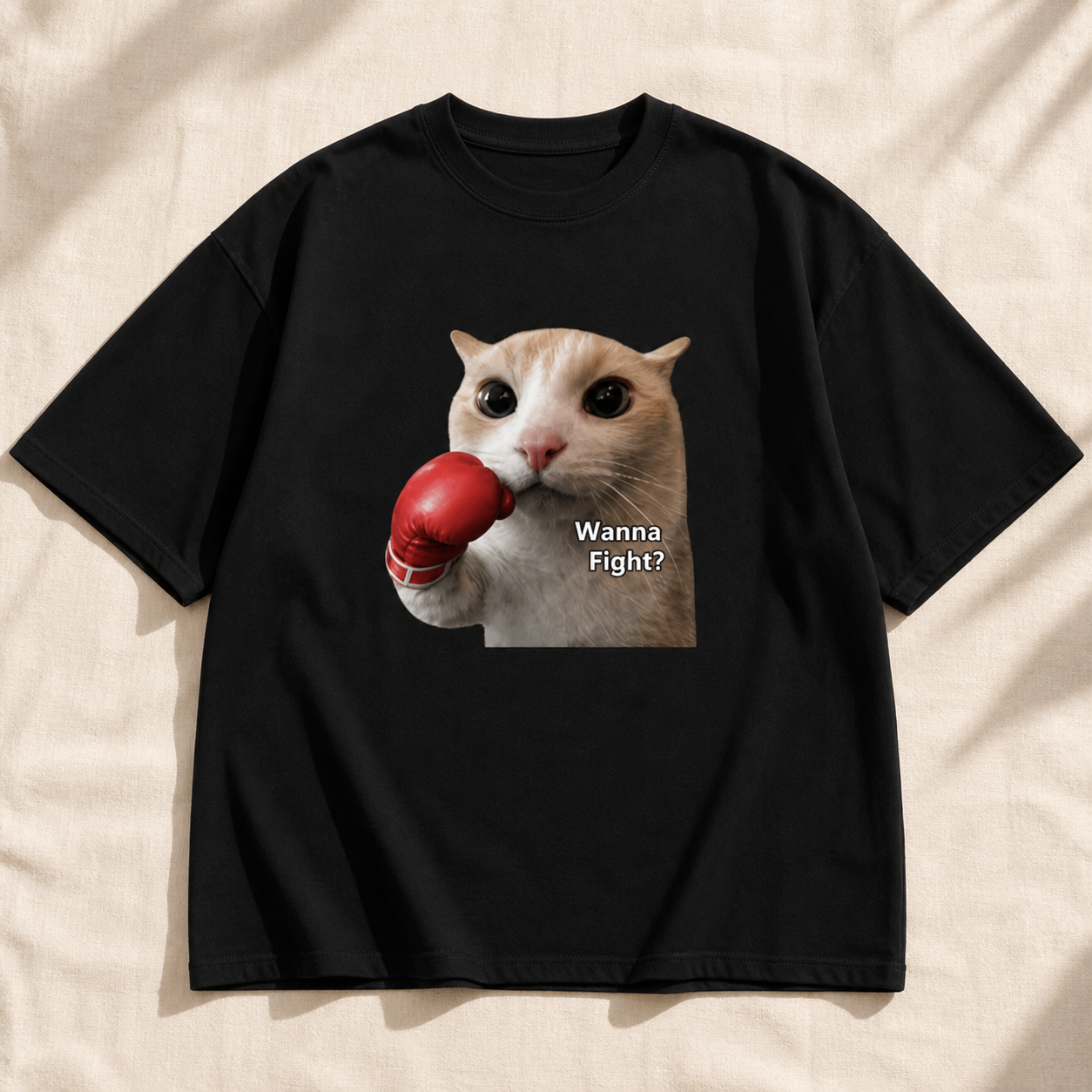 Tiny Boxer Cat Tee