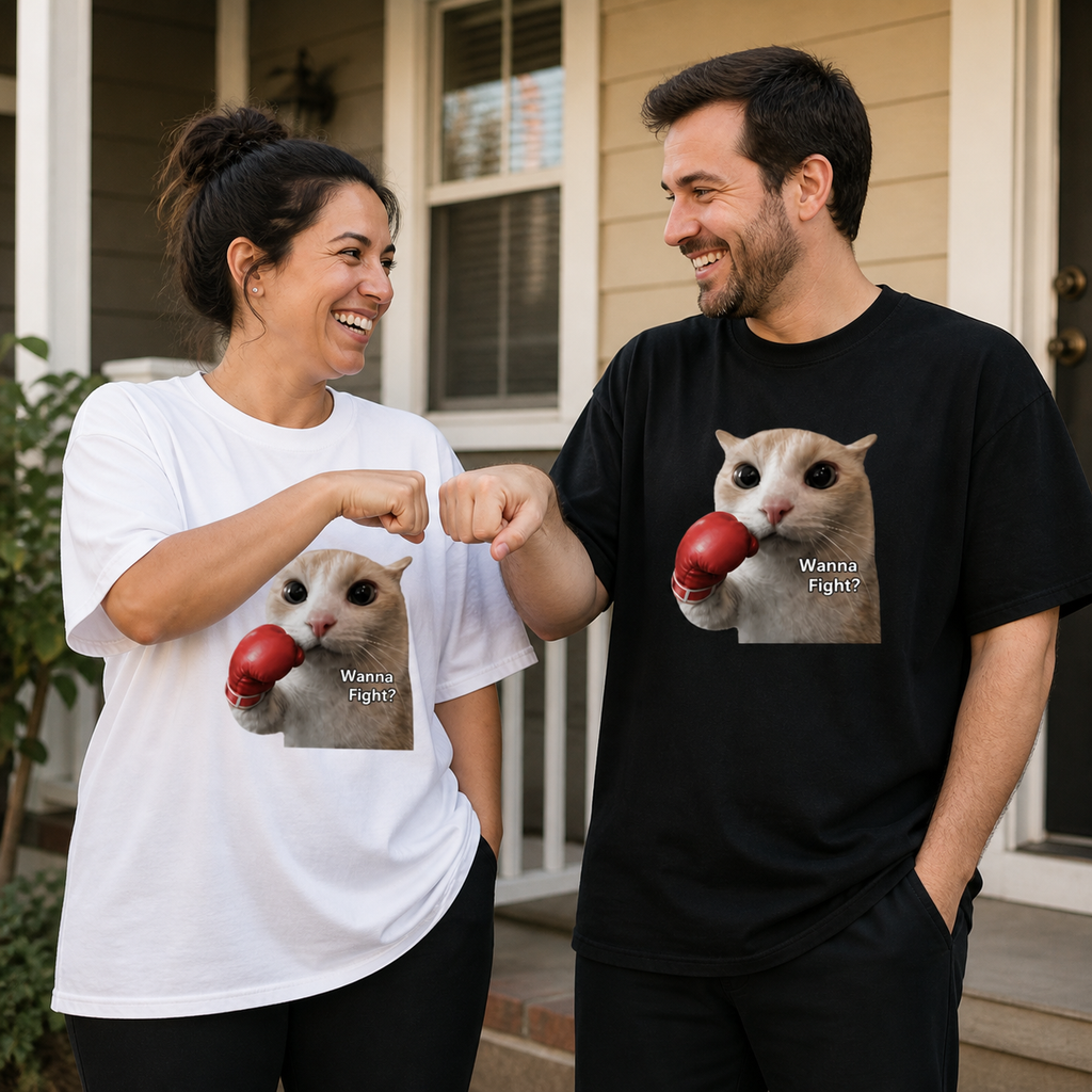 Tiny Boxer Cat Tee