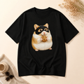 Snack Bandit Hamster Tee black graphic T-shirt