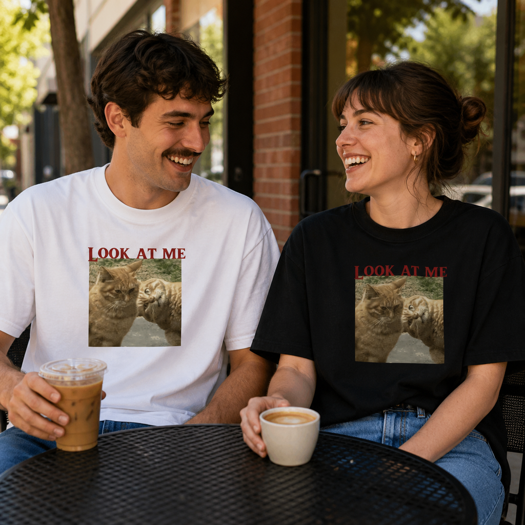 Look at Me Cat Graphic Tee