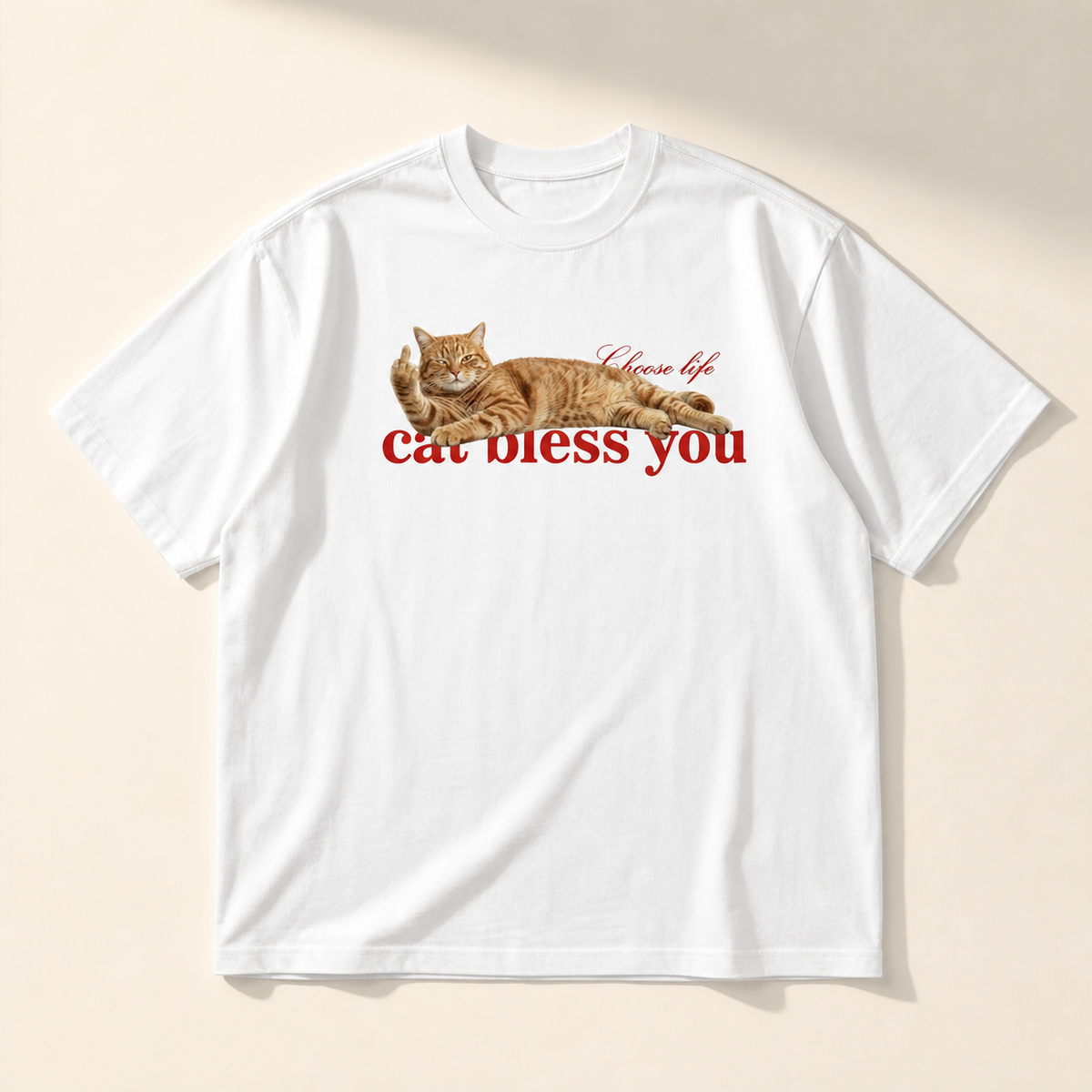 Cat Bless You Graphic Tee